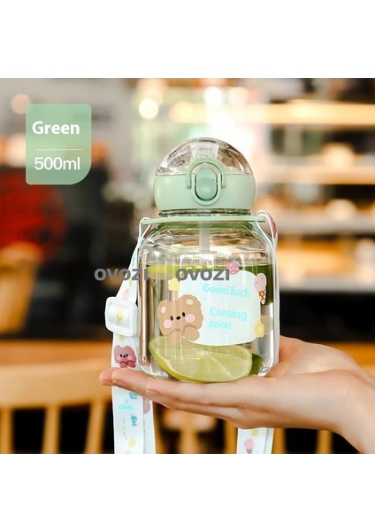 500ML Yüksek Değerli Öğrenci Çocuk Pipetli Su Bardağı (Yurt Dışından)