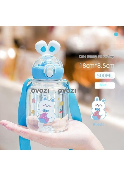 500ML Yüksek Değerli Öğrenci Çocuk Pipetli Su Bardağı (Yurt Dışından)