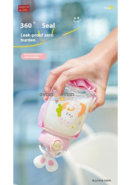 500ML Yüksek Değerli Öğrenci Çocuk Pipetli Su Bardağı (Yurt Dışından) fırsatları