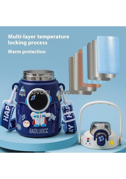 850ML Astronot 316 Paslanmaz Çelik Öğrenci Çocuk Yalıtımlı Kupa (Yurt Dışından) fiyatları