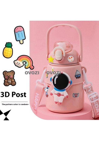 850ML Astronot 316 Paslanmaz Çelik Öğrenci Çocuk Yalıtımlı Kupa (Yurt Dışından)