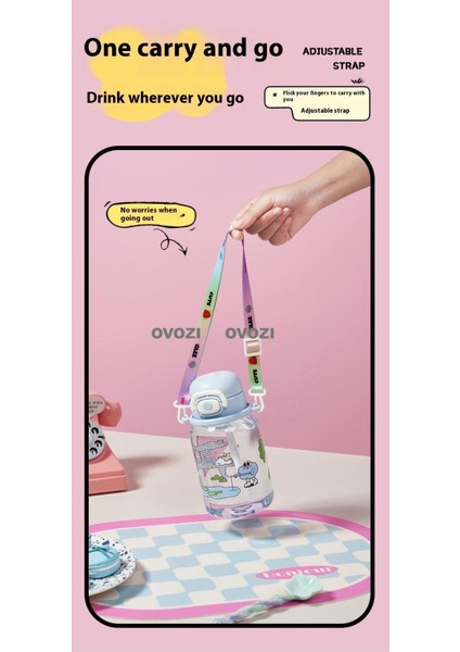 600ML Karikatür Öğrenci Pipetli Çocuk Kupa (Yurt Dışından) fiyatları