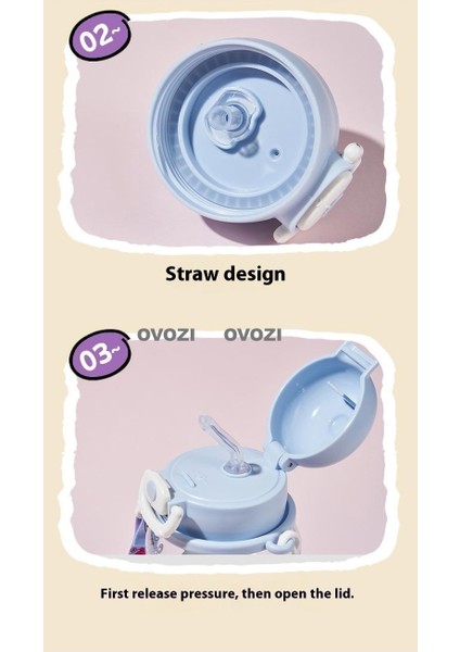 600ML Karikatür Öğrenci Pipetli Çocuk Kupa (Yurt Dışından) modelleri