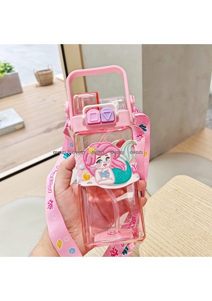 520ML Pipetli Karikatür Öğrenci Çocuk Kupa (Yurt Dışından)