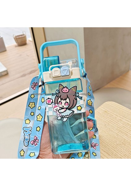 520ML Pipetli Karikatür Öğrenci Çocuk Kupa (Yurt Dışından)