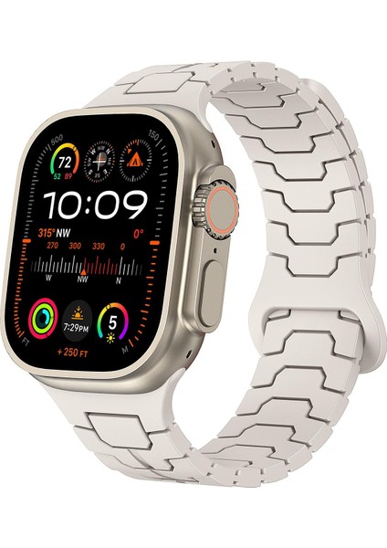 Apple Watch 46MM / 49MM / 45MM / 44MM Için Silikon Kordon (Yurt Dışından)
