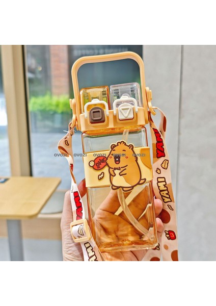 520ML Pipetli Karikatür Öğrenci Çocuk Kupa (Yurt Dışından)