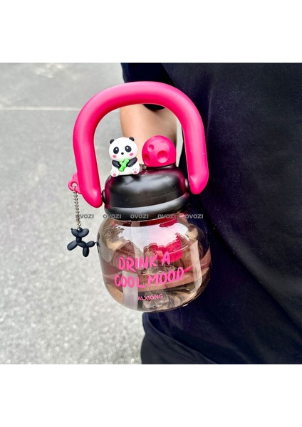 800ML Yüksek Değerli Çizgi Film Öğrencileri Çocuk Su Dağı Pipetli Çay Suyu Ayırma (Yurt Dışından)