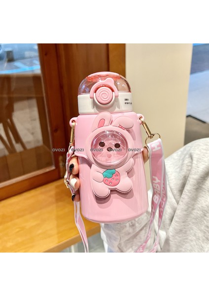 550ML Yüksek Değerli Öğrenci Çocuk 316 Paslanmaz Çelik Pipetli Yalıtımlı Kupa (Yurt Dışından)