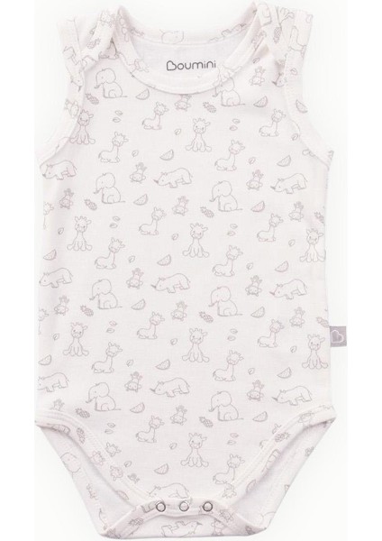 Pamuklu Bebek Çıtçıtlı Atlet Body Zürafa Krem fiyatları