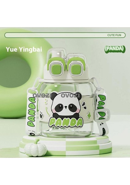 760ML Yüksek Değerli Çizgi Film Öğrenci Pipetli Çocuk Su Dağı (Yurt Dışından)