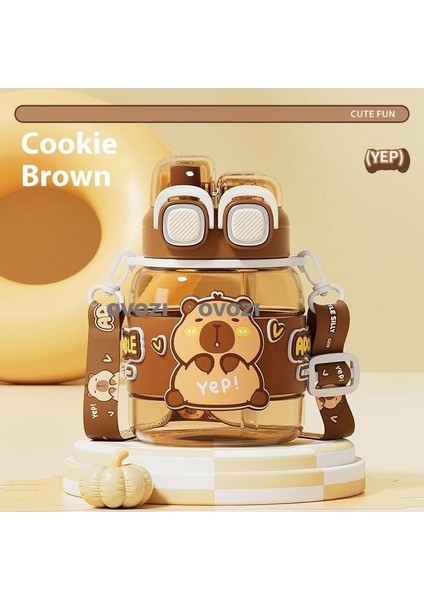 760ML Yüksek Değerli Çizgi Film Öğrenci Pipetli Çocuk Su Dağı (Yurt Dışından)