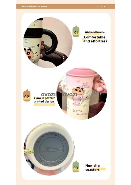 1200ML Crayon Shin-Chan 3D Çıkartmalı Yüksek Değerli 316 Paslanmaz Çelik Hasır Yalıtımlı Kupa (Yurt Dışından) fiyatları