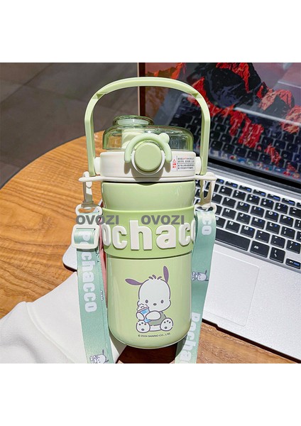 640ML Sanrio Çizgi Film Yüksek Değerli 316 Paslanmaz Çelik Pipetli Yalıtım Dağı (Yurt Dışından)