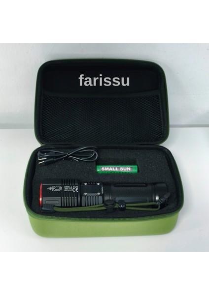 Small Sun SM-313 100W 1000 Lumen LED El Feneri - 1-1,5 Km Menzil, Ayarlanabilir Odak modelleri