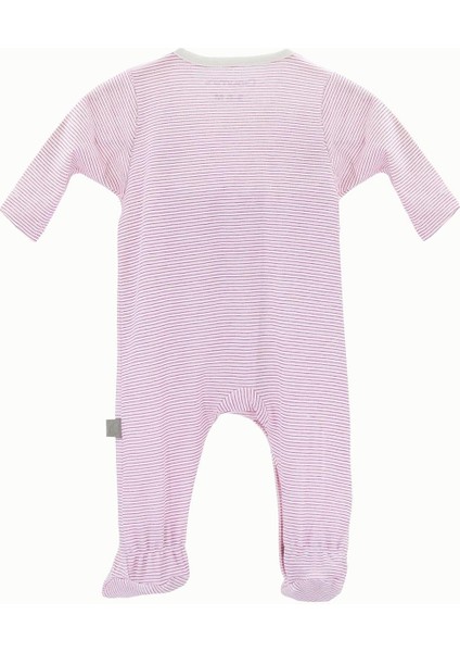 Bebek Tulumu Pembe Çizgili Patikli Tulum fiyatları