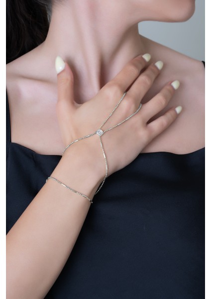 Luce 18 Ayar Beyaz Altın Kaplama 37 cm Gümüş Şahmeran fırsatları