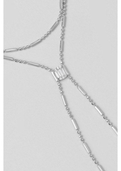 Luce 18 Ayar Beyaz Altın Kaplama 37 cm Gümüş Şahmeran indirimleri