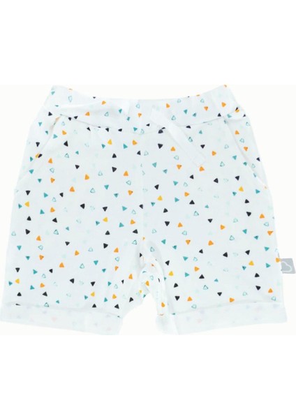 Bebek Çocuk Şort Üçgenler Renkli