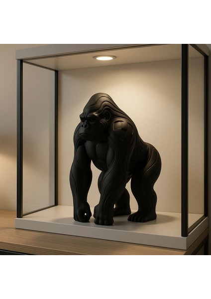 Siyah Gorilla Büstü – Dekoratif Heykel & Masaüstü Figür fırsatları