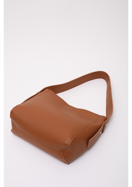 Taba SHK185 Suni Deri Çıtçıtlı Standart Kol Askılı El, Kol ve Omuz Çantası