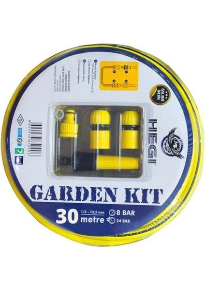 Bahçe Hortumu 30 mt Set Garden Kit Hegi