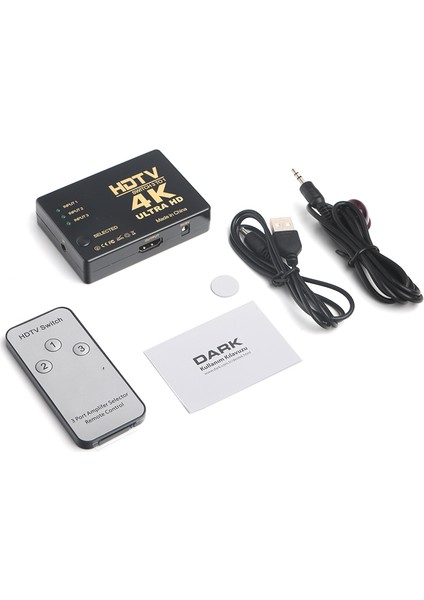 Full HD 3 Giriş 1 Çıkışlı HDMI Switch (Seçici) (DK-HD-SW3X1)