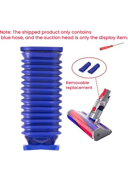 2pcs Dyson V6V7V8V10V11V15 Yumuşak Velvet Elektrik Emme Başlığı Hortumu Değiştirmek Için Vakum Süpürge Hortumu (Yurt Dışından) modelleri