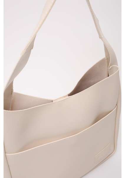 Krem SHK180 Suni Deri, Çıtçıtlı, Iki Bölmeli El, Kol ve Omuz Çantası indirimleri