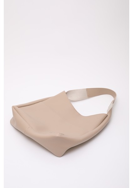 Vizon SHK180 Suni Deri, Çıtçıtlı, Iki Bölmeli El, Kol ve Omuz Çantası