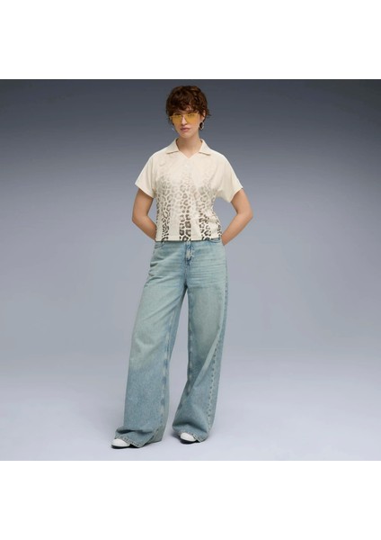 Kadın Gri Puma Leo Luxe Football Jersey Gri Kadın Forma modelleri