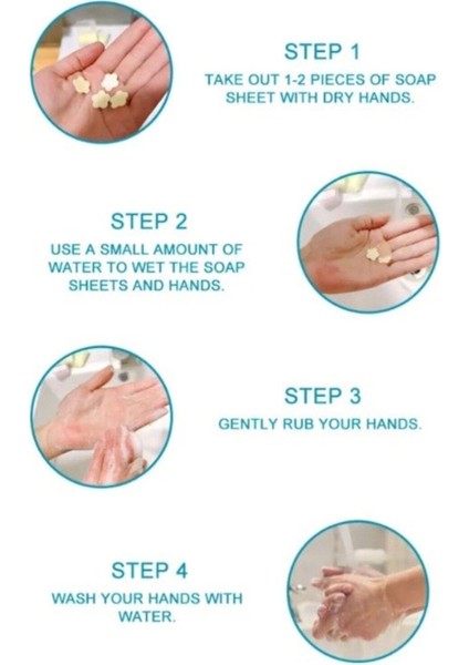 Pratik Hijyenik Çözüm 4 Adet renkli Kağıt Sabun Kutusu 400 Yaprak Kokulu Tek Kullanımlık El Sabunu indirimleri