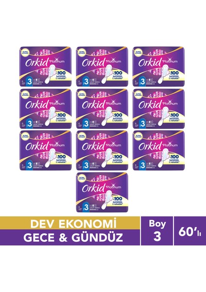 Platinum Anne Kız Hijyenik Ped Paketi Gece & Gündüz 60lı Dev Ekonomik Paket