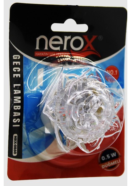 Gece Lambası Yuvarlak Kristal Anahtarlı -NRX-0859