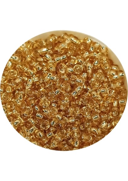 Dökme Cam Kum Boncuk (11/0) 2 mm - 20 Gram - Şeffaf Bal Rengi - BNC033 fiyatları