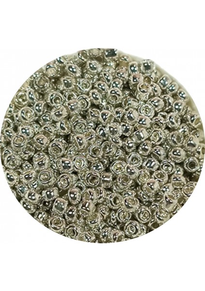 Dökme Cam Kum Boncuk (11/0) 2 mm - 20 Gram - Gümüş - BNC022 fiyatları