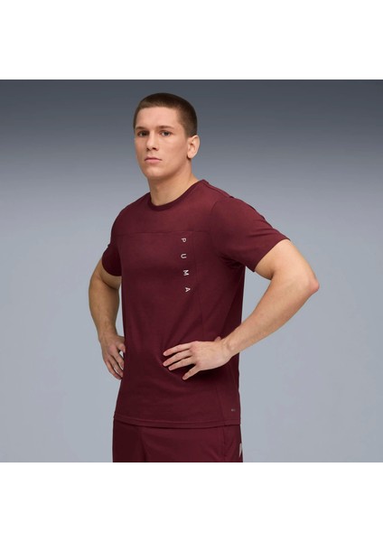 Erkek Kırmızı Puma Tad Tech Triblend Tee Kırmızı Erkek T-Shirt