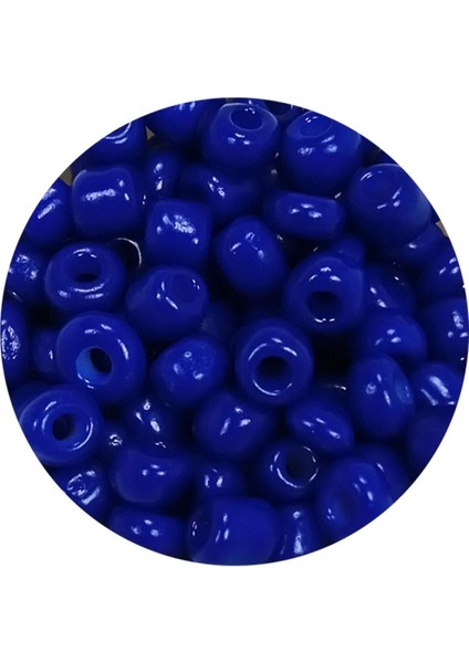 Dökme Cam Kum Boncuk Büyük Boy (6/0) 4 mm - 20 Gram - Koyu Mavi - BNC103 fiyatları