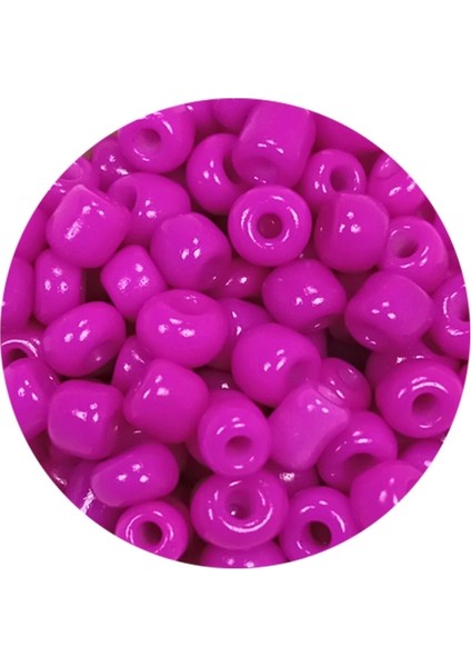 Dökme Cam Kum Boncuk Büyük Boy (6/0) 4 mm - 20 Gram - Fuşya - BNC099 fiyatları