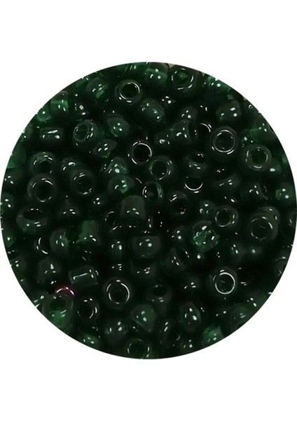 Dökme Cam Kum Boncuk (8/0) 3 mm - 20 Gram - Şeffaf Koyu Yeşil - BNC155 fiyatları