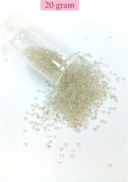 Dökme Cam Kum Boncuk (11/0) 2 mm - 4 Renk - Toplam 80 Gram - BNC403 modelleri