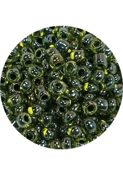 Dökme Cam Kum Boncuk (8/0) 3 mm - 20 Gram - Şeffaf Alacalı Yeşil - BNC171 fiyatları