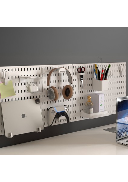 Çok Amaçlı Pano Organizatör Set 3 (52X36CM) Yapışkanlı - Beyaz
