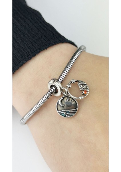 Enerji Şans Kısmet Anlamlı, Pan Bileklik için Çelik Charm 13, Gümüş Renk (BİLEKLİK DAHİL DEĞİLDİR!) fiyatları