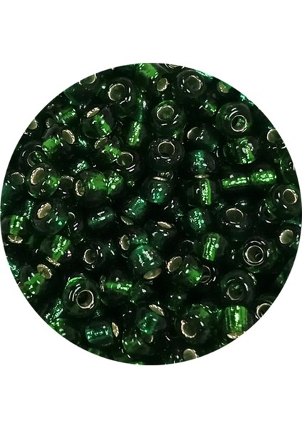 Dökme Cam Kum Boncuk (8/0) 3 mm - 20 Gram - Şeffaf Asker Yeşili - BNC177 fiyatları
