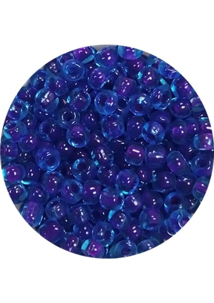 Dökme Cam Kum Boncuk (8/0) 3 mm - 20 Gram - Şeffaf Koyu Mavi - BNC161 fiyatları