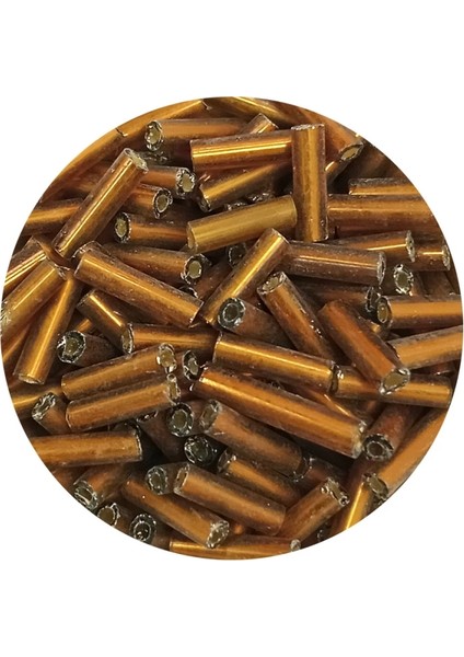 Uzun Boru Kesme Boncuk Çap 2mm Uzunluk 10 mm - 20 Gram - Koyu Altın - BNC226 fiyatları