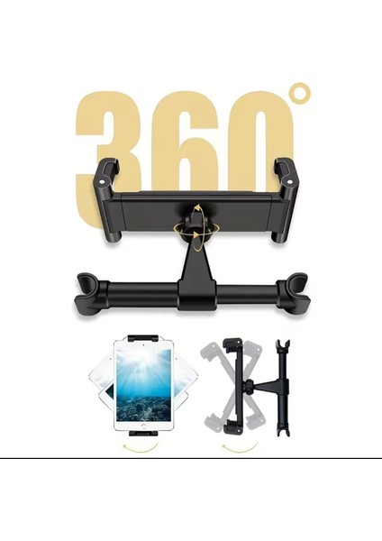 iPad Mini 1 Uyumlu Araç Içi Koltuk Arkası 360° Tablet Tutucu fiyatları