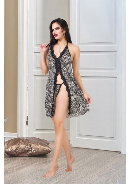 Izabel Kadın Gecelık ve Sabahlık Fantazı Tunik Ipeksı Kumas modelleri