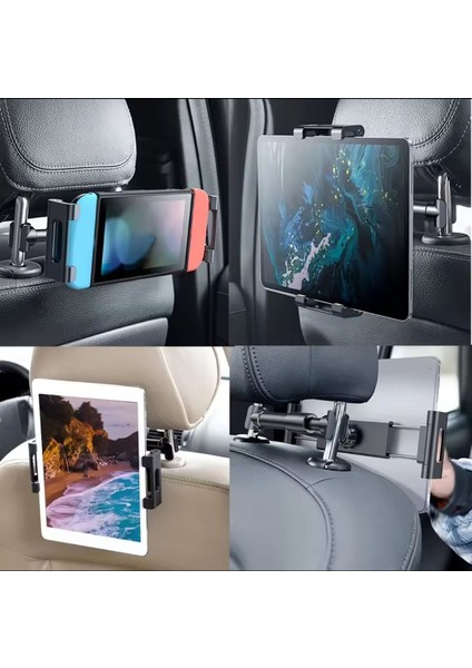 iPad 10.2 8.nesil Uyumlu Araç Içi Koltuk Arkası 360° Tablet Tutucu indirimleri